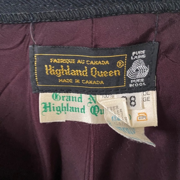 Vintage Highland Queen Plaid Wool Skirt - Picture 5 of 6